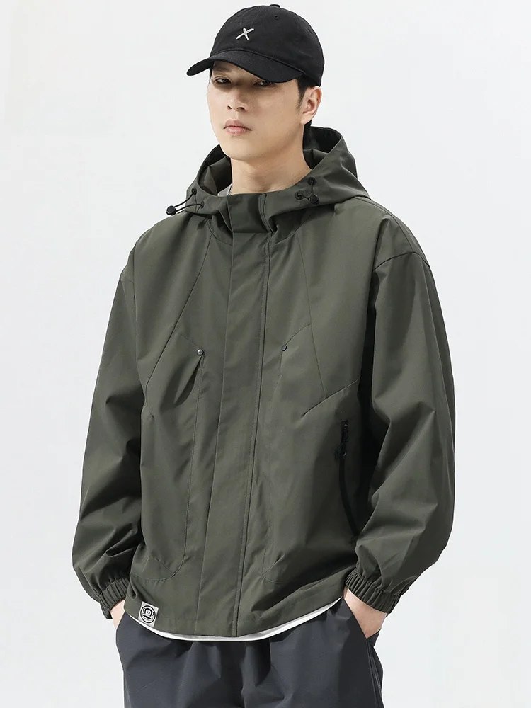 

PaulFrank Large Mouth Monkey Color Casual Hooded Jaet Men's Autumn New Loose Versatile Windproof Outerwear