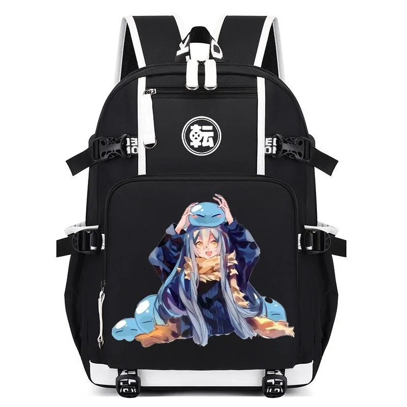 That Time I Got Reincarnated as a Slime Backpack Teenarges Schoolbag Men Women Fashion USB Charge Port Laptop Outdoor Travel Bag