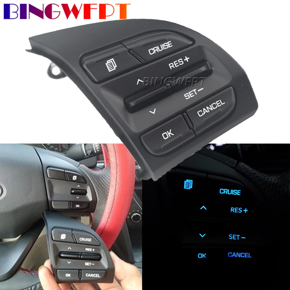 

Button For Hyundai Elantra 1.4T 2016 2017 2018 2019 Steering Wheel Cruise Control Buttons