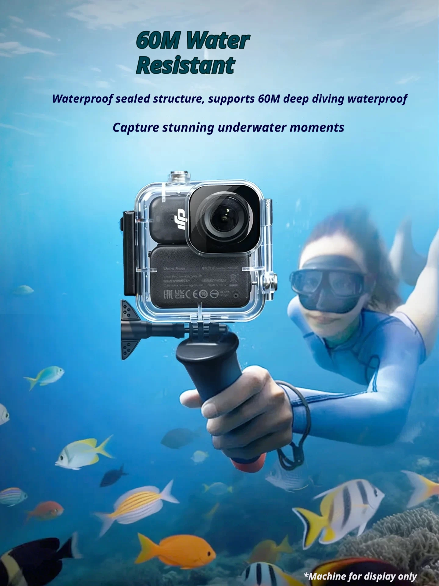 Filtro Subacqueo Rosso Per GoPro 8 – Custodia Impermeabile E Cinghia Per Immersioni In Mare E Acque Dolci - 5