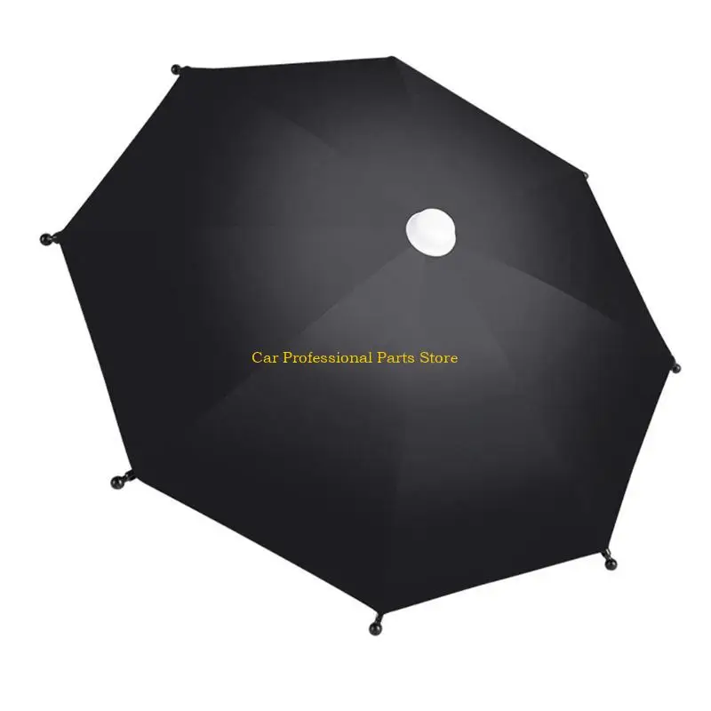 

R53D Mini Umbrella Phone Holder Sunshade Bike Decoration Mirror Mounted PhoneStand