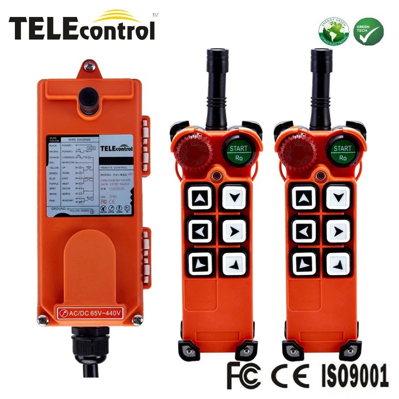 Telecontrol Multiple operation crane electric hoist  industrial remote control F21-E1 with 2TX+1RX