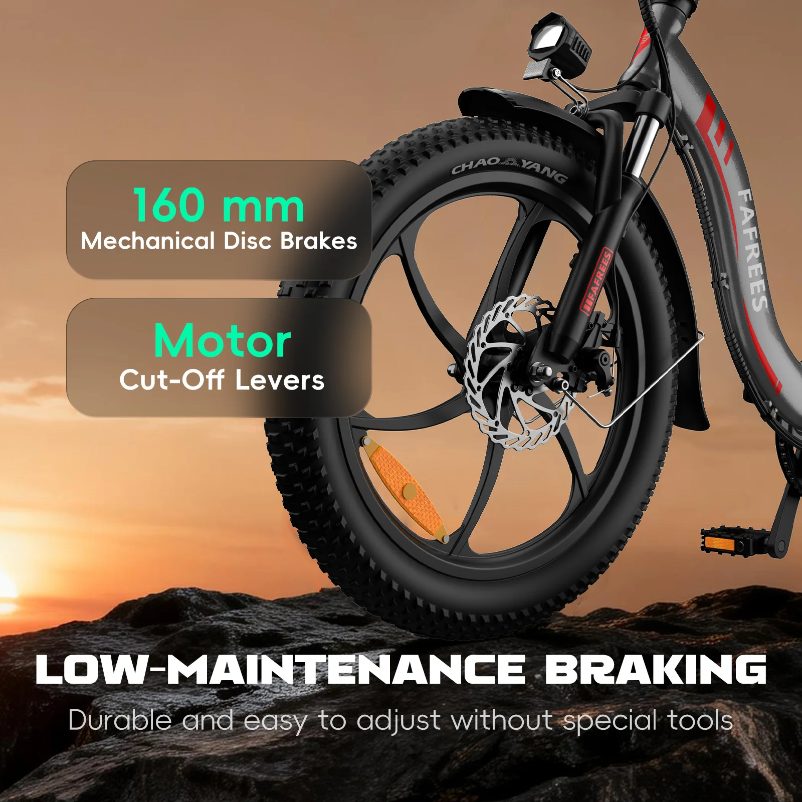 Fafrees F20 E-bike Mountainbike Mit 36V 18Ah Abnehmbarem Akku, 20 Zoll Klapprad Elektrofahrrad für Erwachsene, 7-Gang, 25 km/h und Reichweite bis 90km – Detail 8