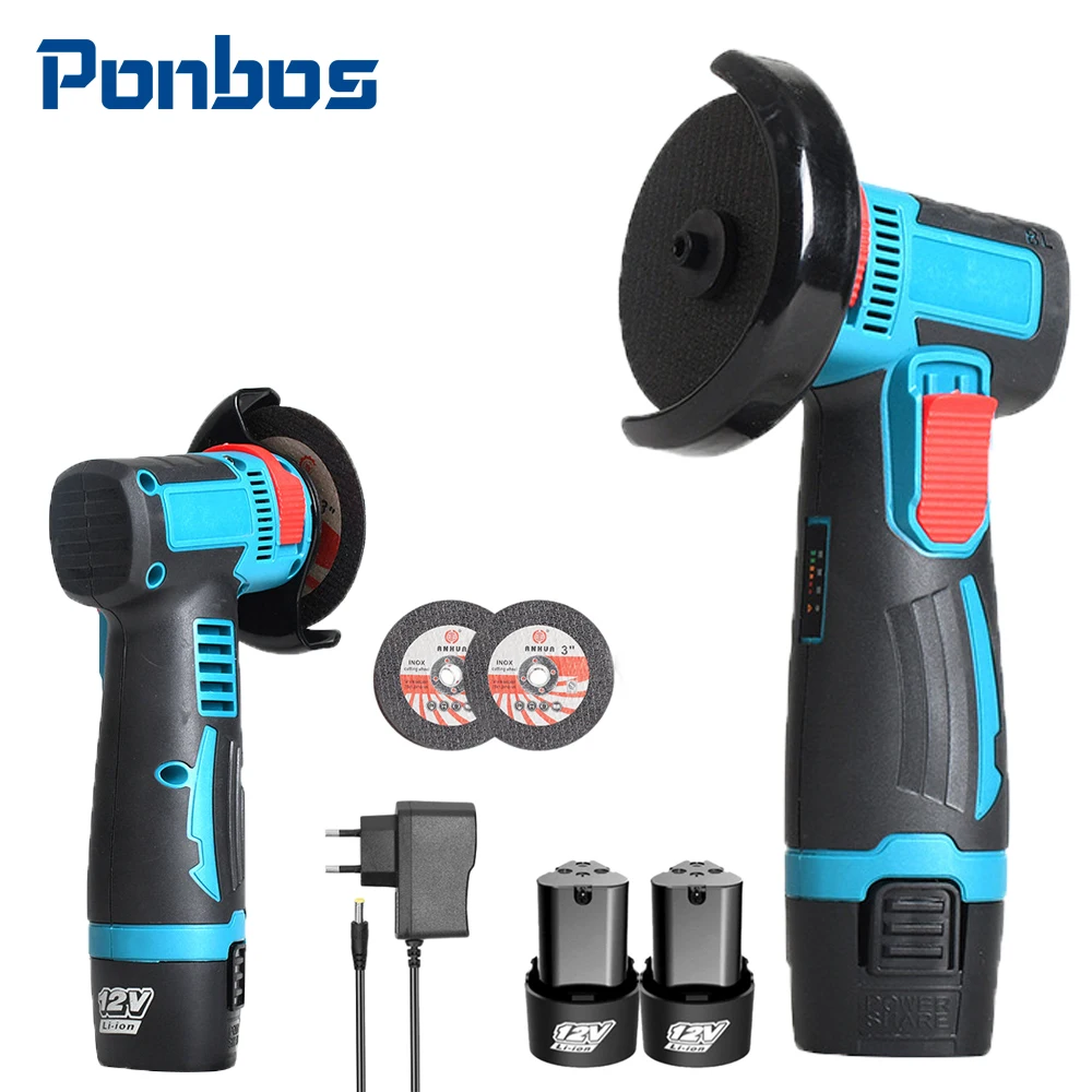 

12V Brushless Angle Grinder 19500RPM Cordless Polishing Tools Cordless Grinder Diamond Cutting & Polishing Machine Power Tools