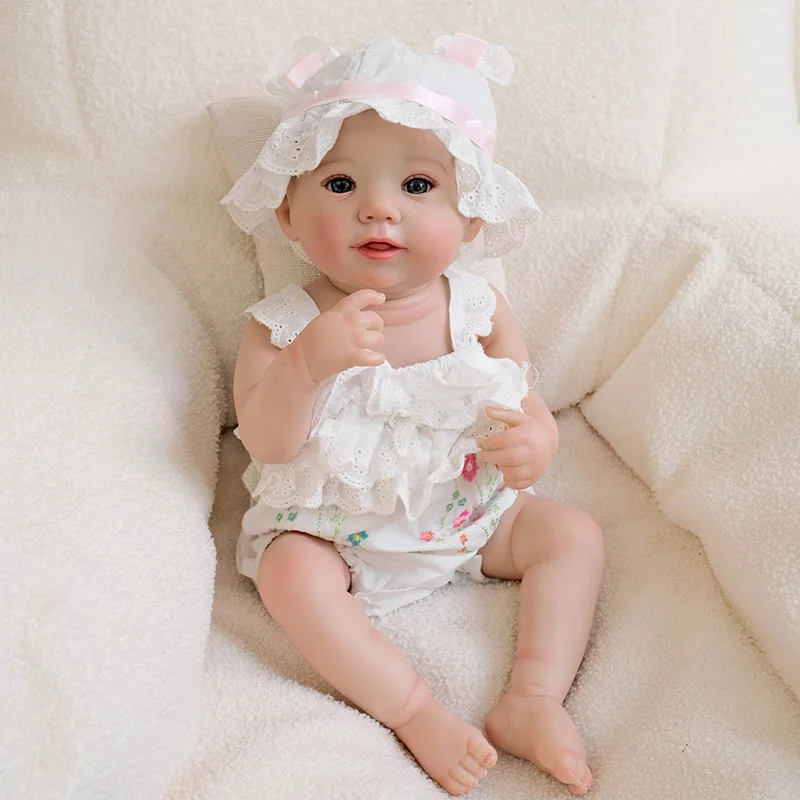 48cm Full Body Abigail Silicone Vinyl Reborn Doll Newborn Baby Size Boy Doll 3D Skin High Quality Gift