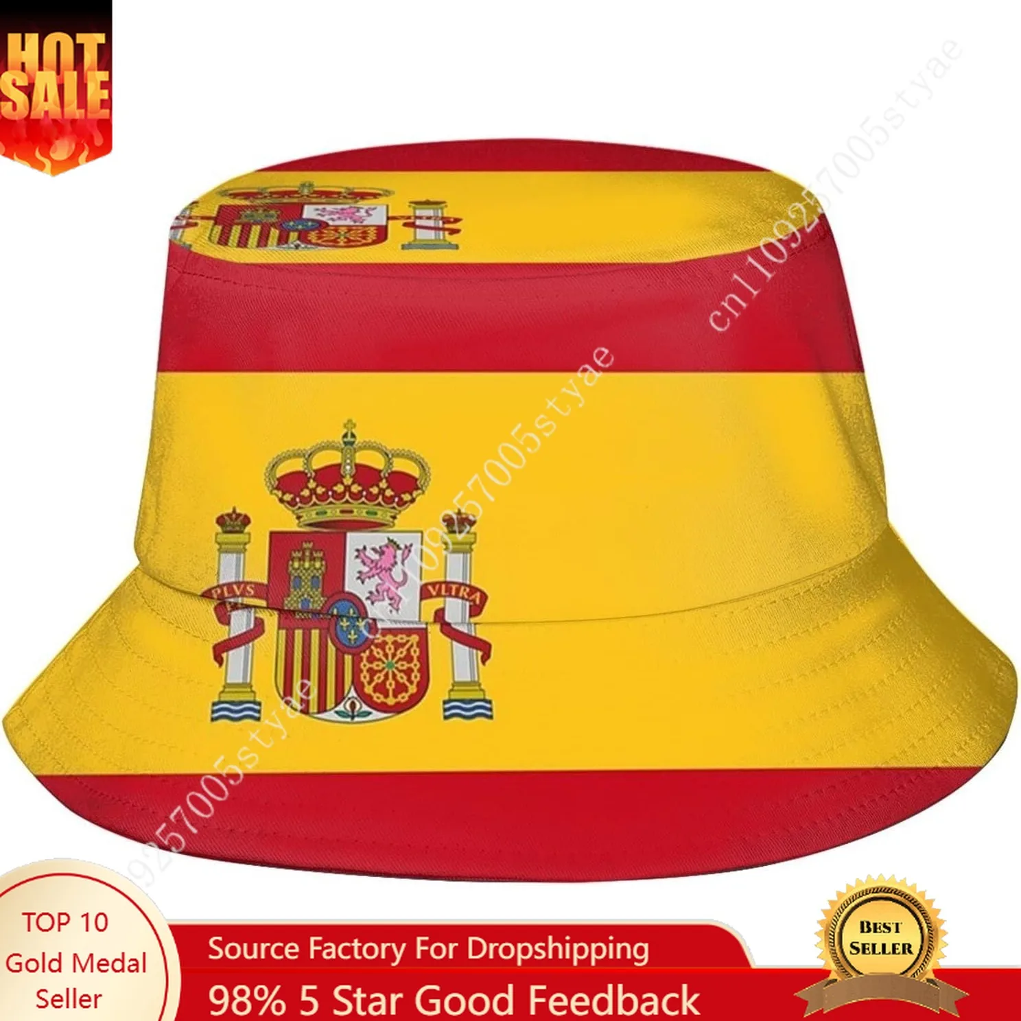 Spain Flag Bucket Hat Men Women High Quality Outdoor Cap Fashion Fisherman Caps Cool Fishing Hats Summer Beach Sun Hats