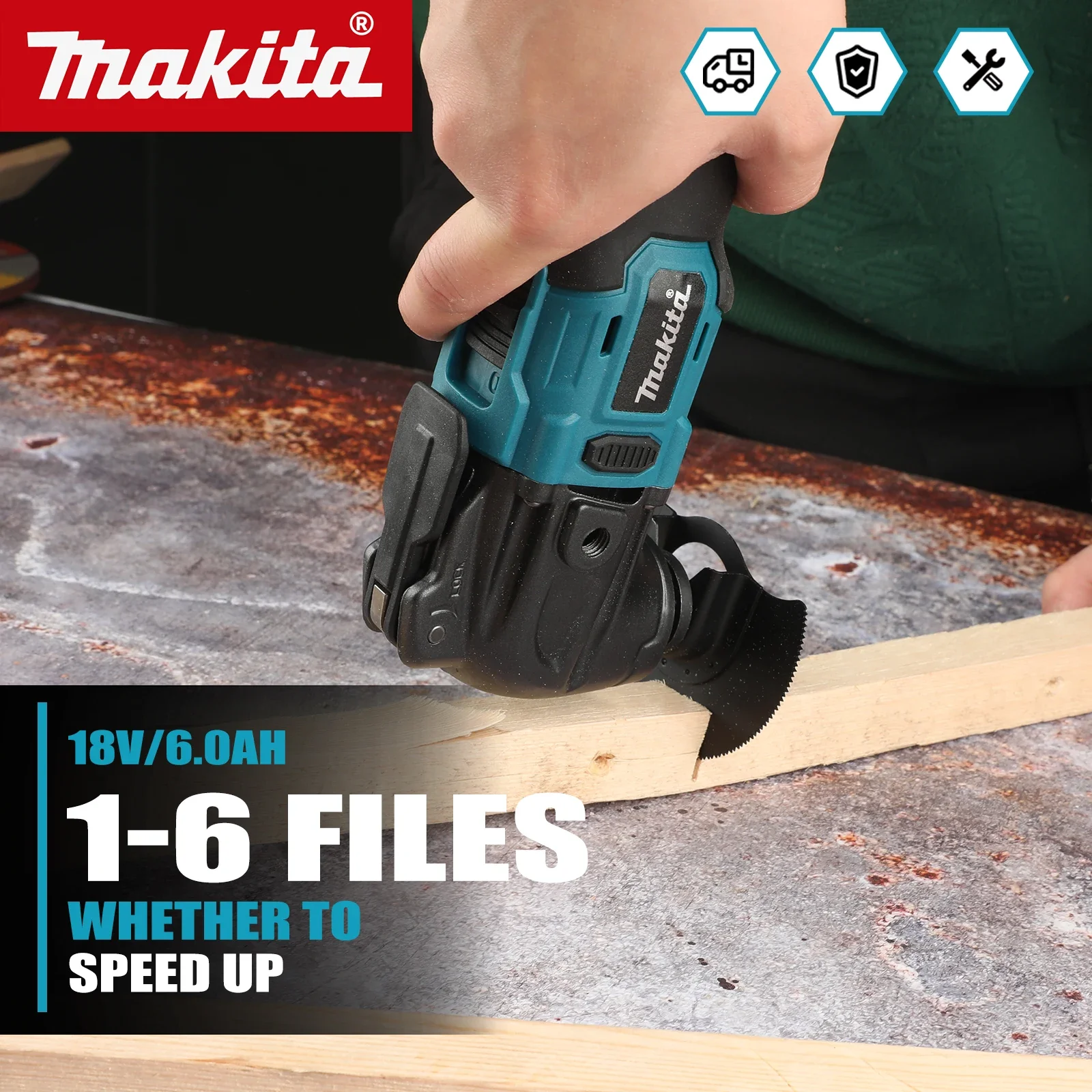 

Makita 18V Brushless Electric Trimmer Quick Release Oscillating Tool Multi-FunctionalQuick-Change Compatible Tool