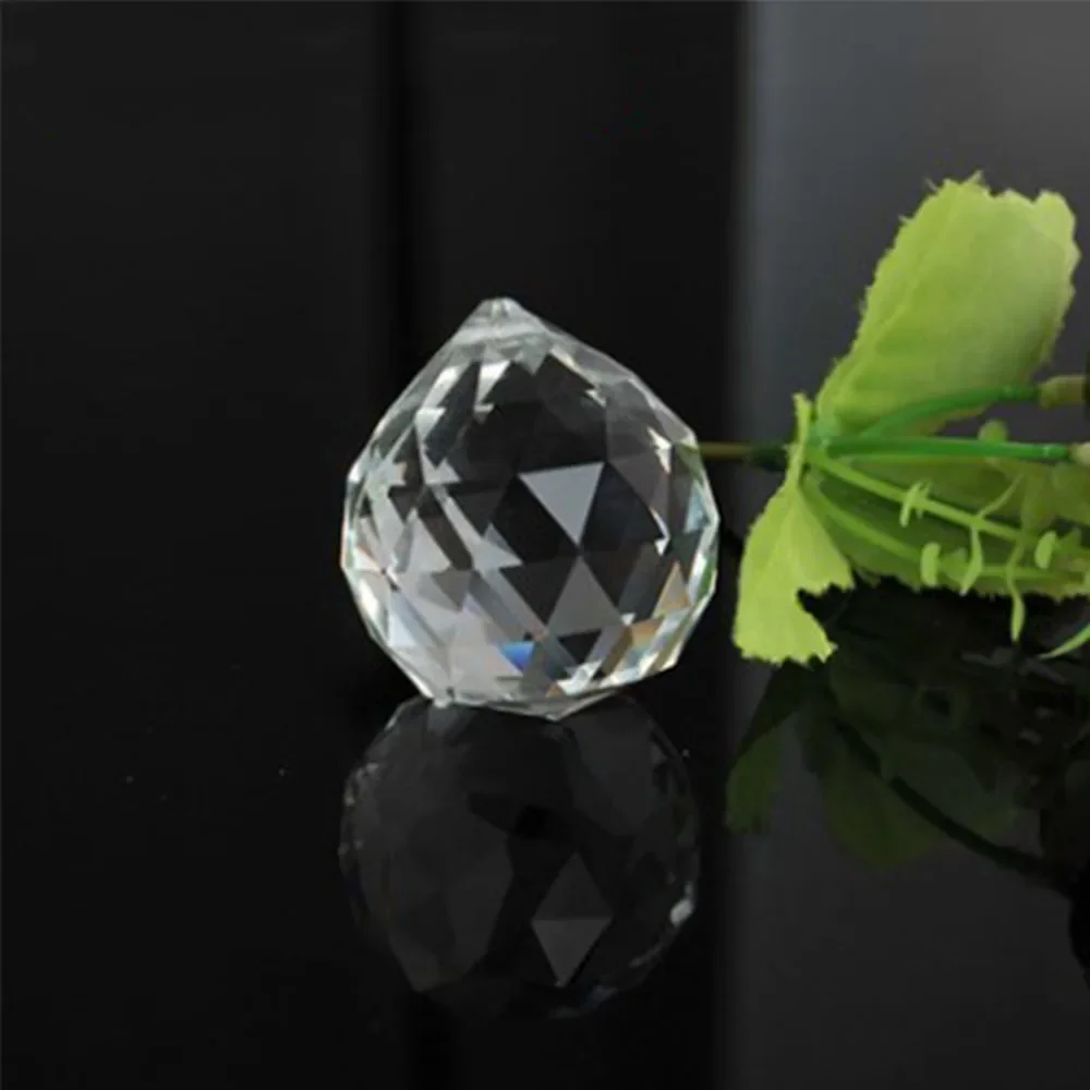 50mm/60mm/70mm/80mm/100mm Clear Cut Crystal Glass Faceted Ball Gazing Ball Crystal Sphere Prisms Suncatcher Home Hotel Decor