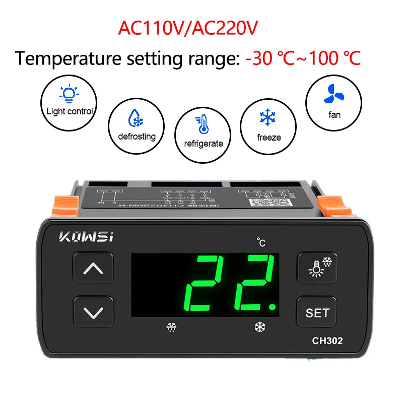 Temperature Controller High performance multifunctional temperature controller Thermostat Regulator Defrosting Refrigeration