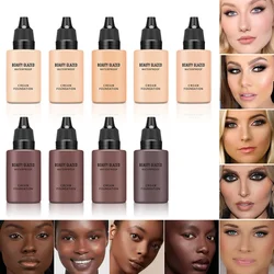 BEAUTY GLAZED 24 Hour HD Full Cover Matte Liquid Foundation Matte Natural Waterproof Foundation Face Makeup,Brighten Skin Color