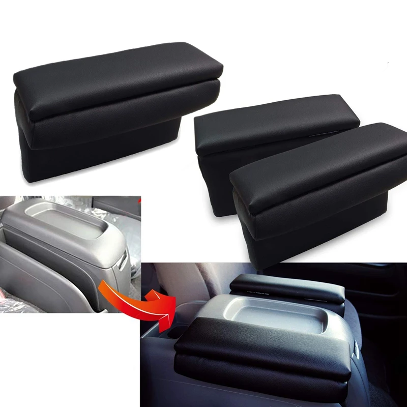 2PCS Car Center Console Armrest Box Leather Storage Box For Toyota Hiace 200 Series 4 Type S-GL 2015-2019