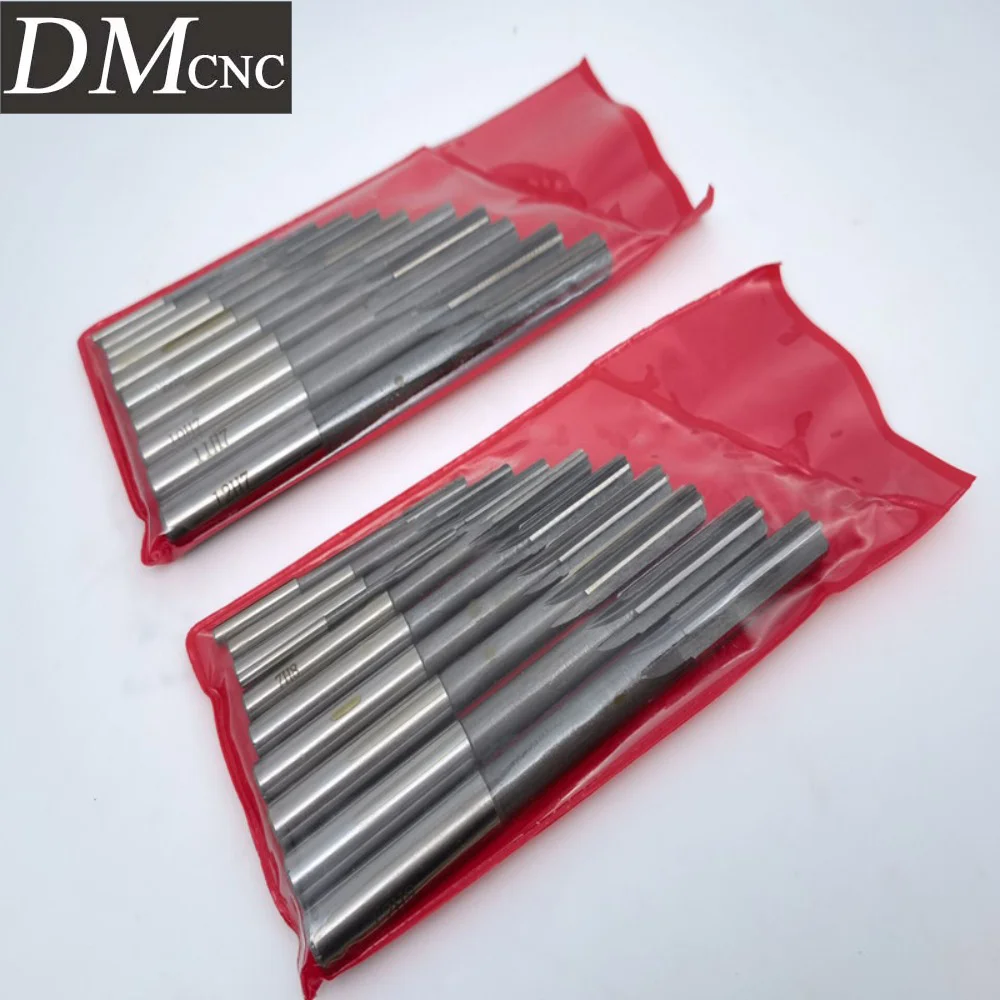 HSS Straight Shank Machine Reamer Set | 4/6/8/10pcs Kit | 2-12mm H7/H8 Precision | Factory Direct