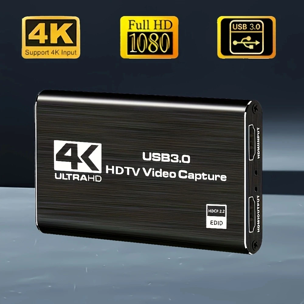 

4K 30/60fps USB 3,0 HD видеозахват совместимый 1080P HD видеорегистратор захват для живой игры карты захват груз