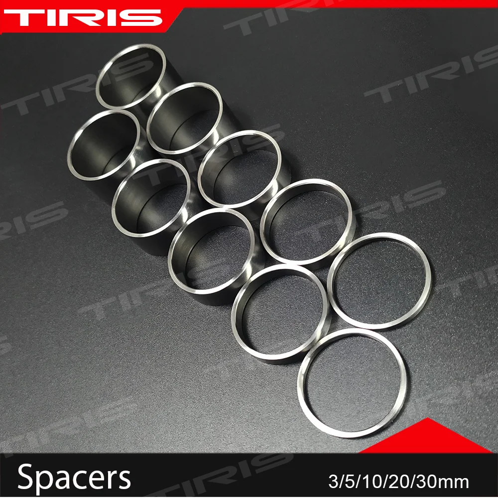 TIRIS-auriculares con arandela espaciadora para bicicleta, accesorios elevadores de 28,6/25,4mm, personalizados