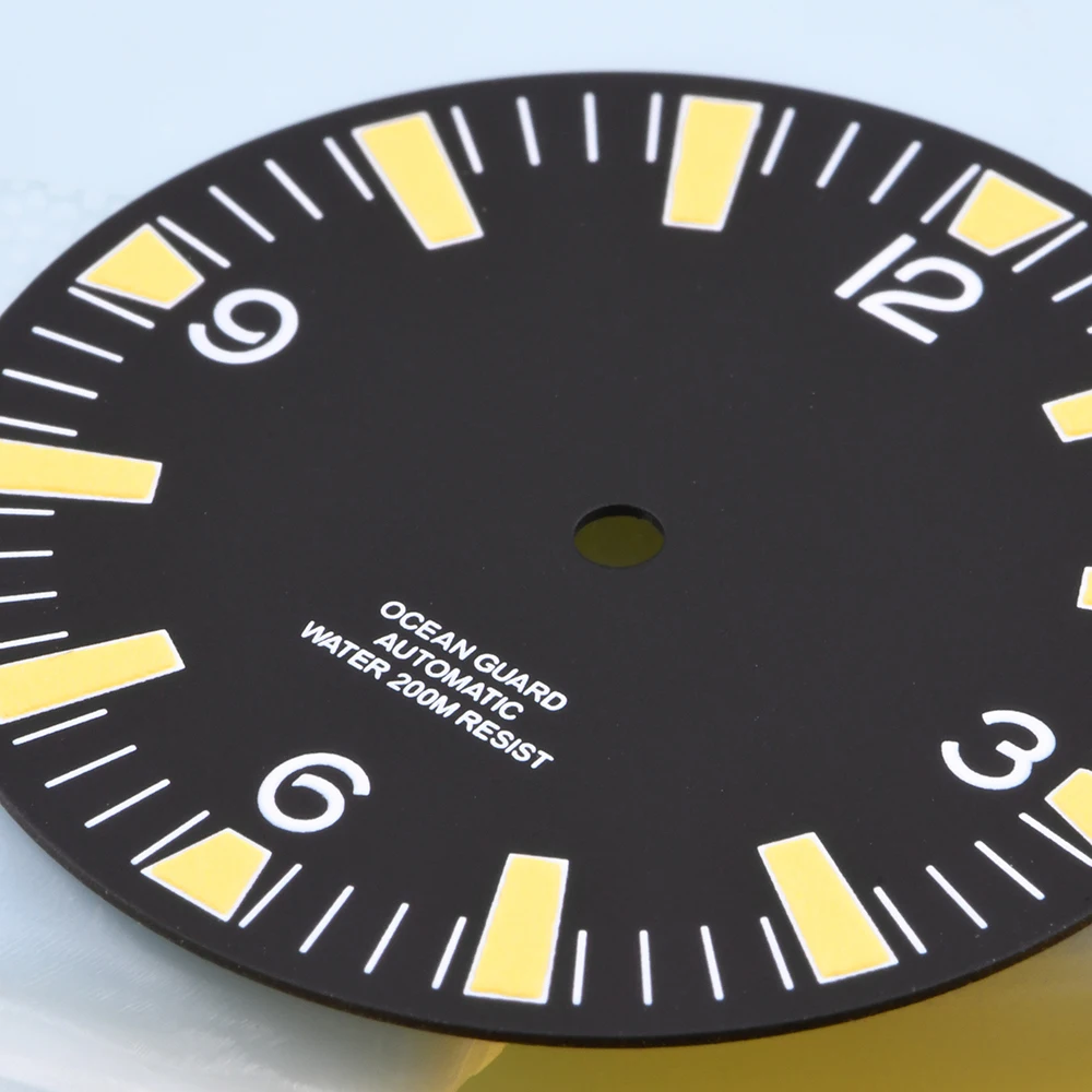 

HEIMDALLR Watch Dial 32mm dial 3.0 o'clock Dial orange Super Luminous Watch Accessories for NH35/36 movements watch dial
