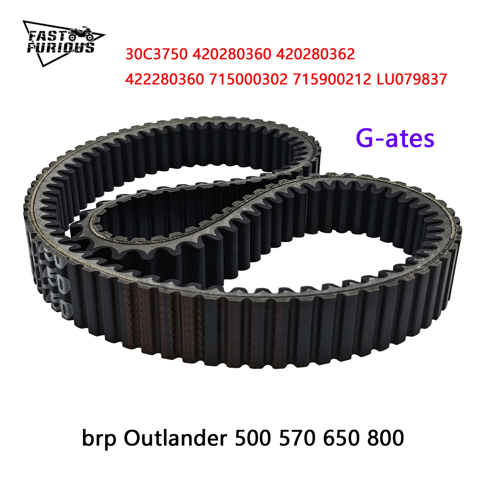 

Original G- ates CVT belt 30C3750 420280360 For Commander 800 Maverick MAX 1000 Outlander 450 Renegade 500 570 650 850