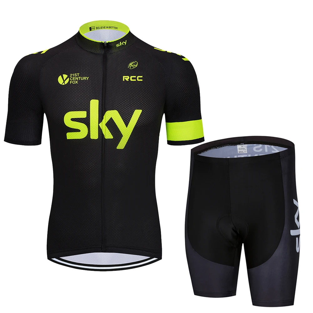 RCC sky Cycling Shirt Summer Clothing 2024 Teams Shorts Men scott Men's Outfit Set Jersey Suit Clothes Man Pants Gel Bike