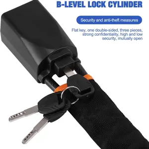 Autolenkradschloss mit verstärktem Kabel in rot blau gelb schwarz vier Farben DISMOATION Kfz -Sicherheit 10 Hauptverkaufsautomotive Electric Lock - №7