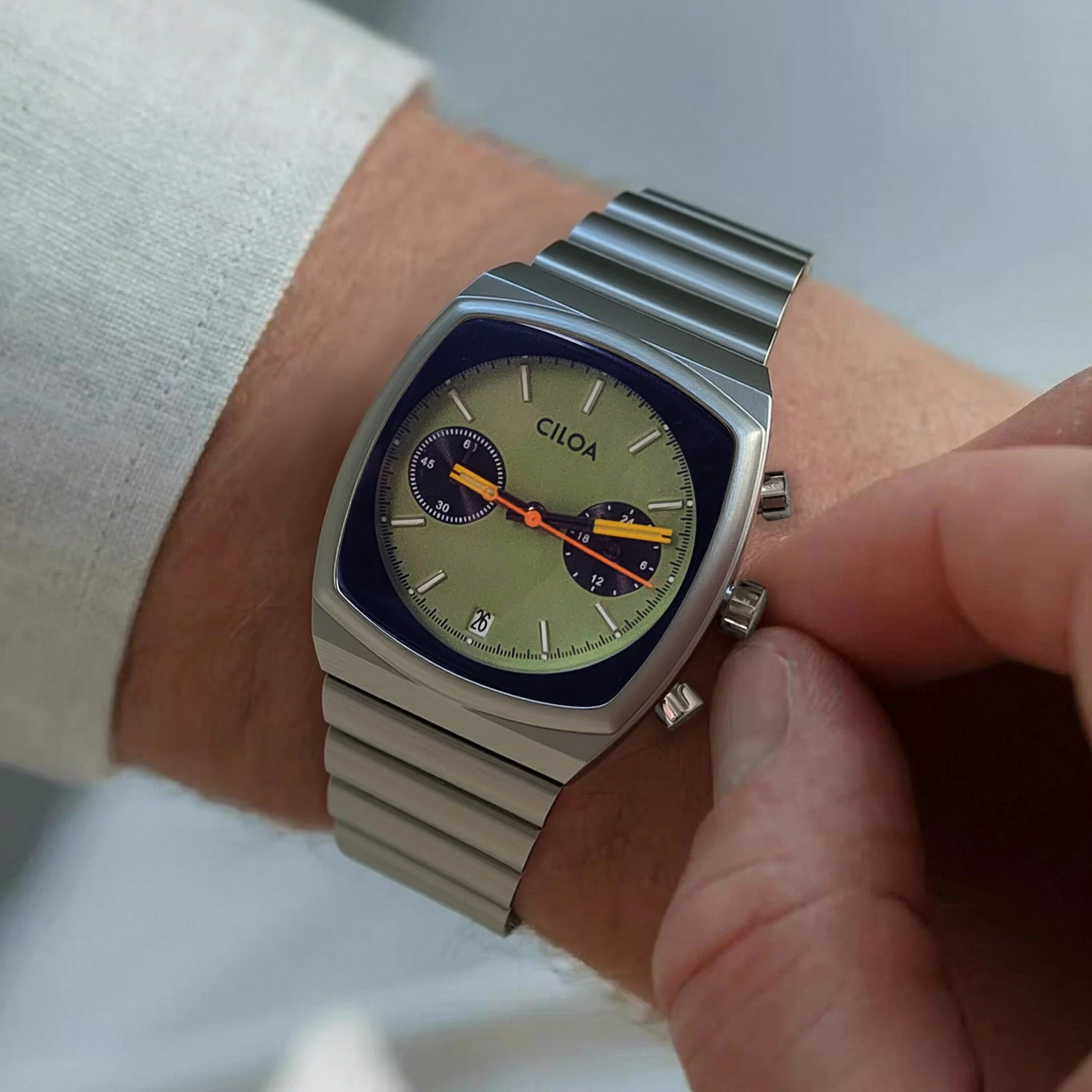 CILOA Quadratische Damen-Felduhr mit großem Zifferblatt, High-End-Uhr, Marken-Damenuhr, authentisch, neu, leichter Luxus, Nischen-Kunst-Damenuhr