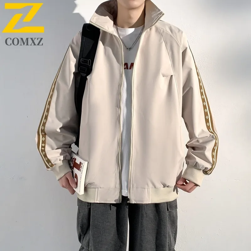 سترات COMXZ للرجال رياضية متعددة الاستخدامات للسفر والتخييم فضفاضة قابلة للتنفس والمشي لمسافات طويلة ملابس خارجية مقاومة للرياح والمشي وركوب الدراجات