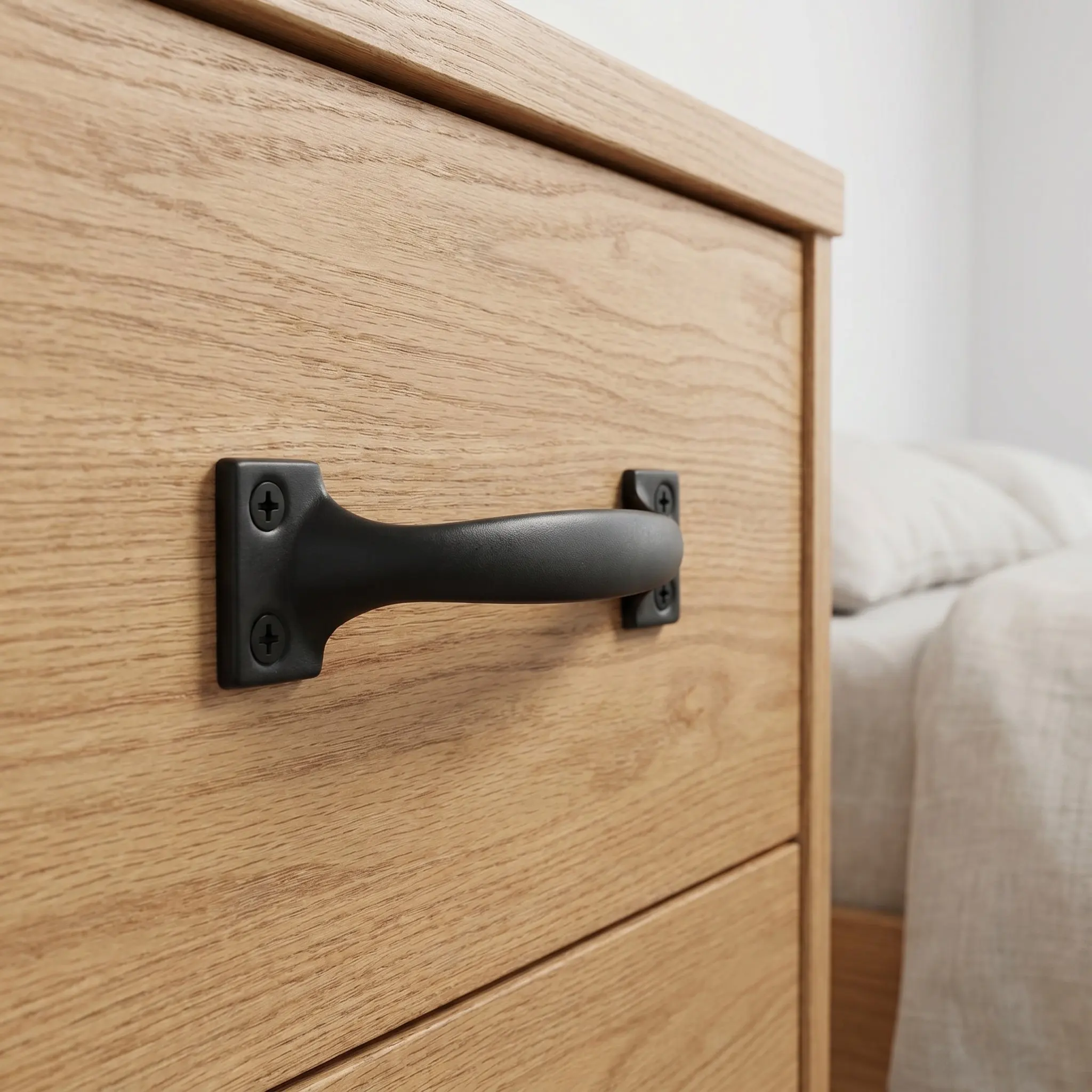 6Pcs Style Barn Door Bow Handles Metal Vintage Pulls 4 Inch Hole Distance Rustic Hardware for Kitchen Cabinets Sliding