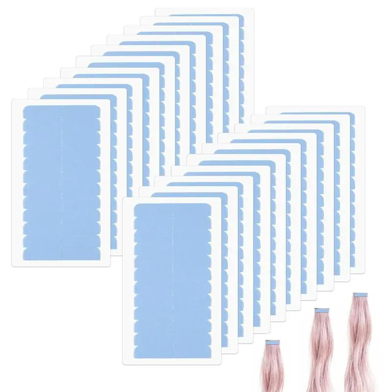 [A38F!NEW!】 20 Set Hair Extension Tape Toupee Tapes Double Sided Extension Replacement Wig Tape Hair Tapes For Wigs, Strong Adhe