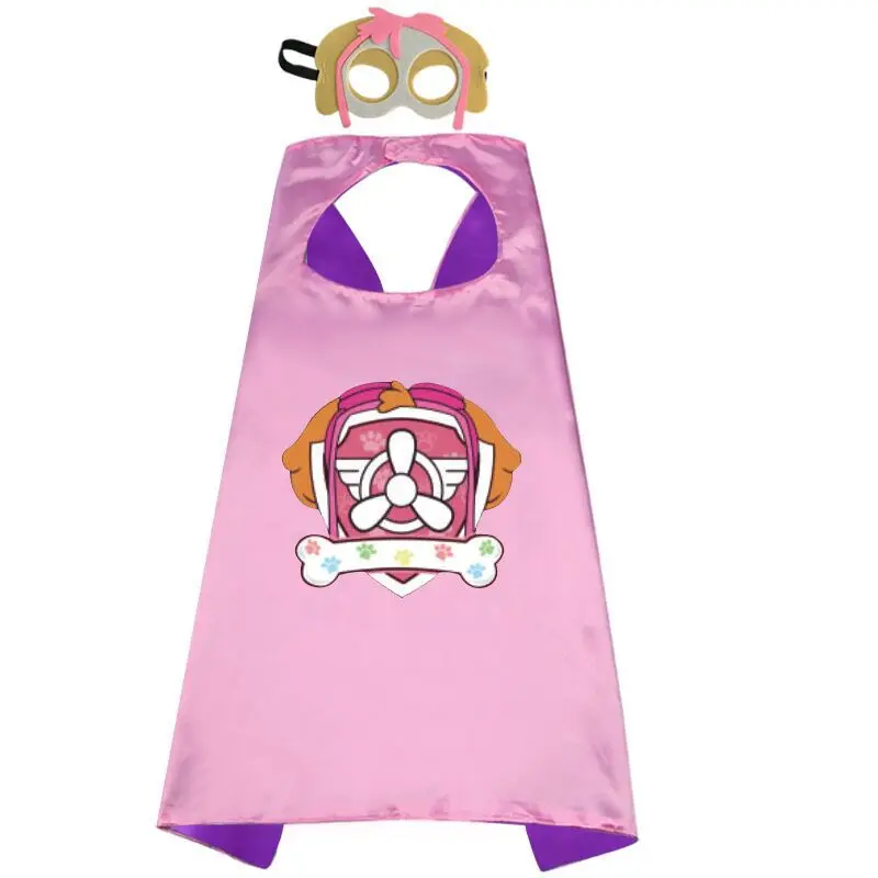 Cute Anime New PAW PATROLToy Set Mask Cloak Cape Cosplay Cartoon Paw Patrol Psi Patrol Halloween Party Decoration Birthday Gift - view 5