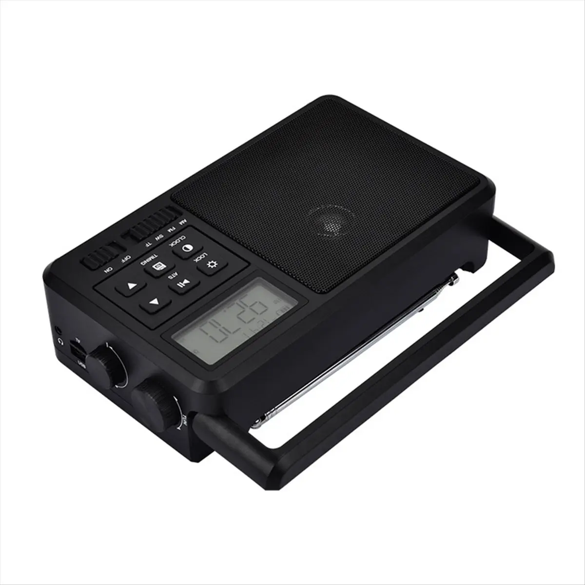

(ABGQ) Портативное интернет-радио с лучшим приемом сигнала FM, Bluetooth, динамиком, ЖК-экраном, поддержкой будильника, таймером сна, вилкой стандарта Великобритании