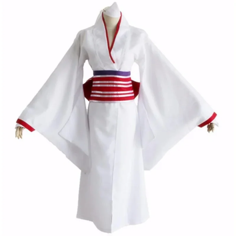 Nora Kimono Full Set ( Clothes Bowknot Belt Headwear Gloves) Anime Noragami Cosplay Costumes Halloween Costume