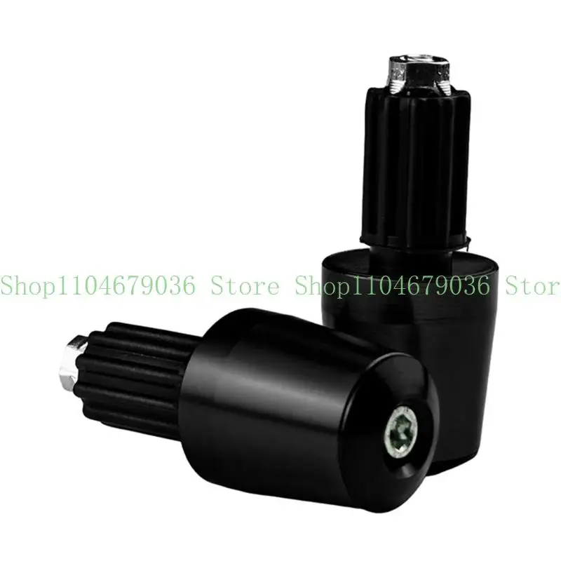 652F Universal Motorcycle Handlebar End Plugs Aluminum Alloy Construction Dustproof Accessory