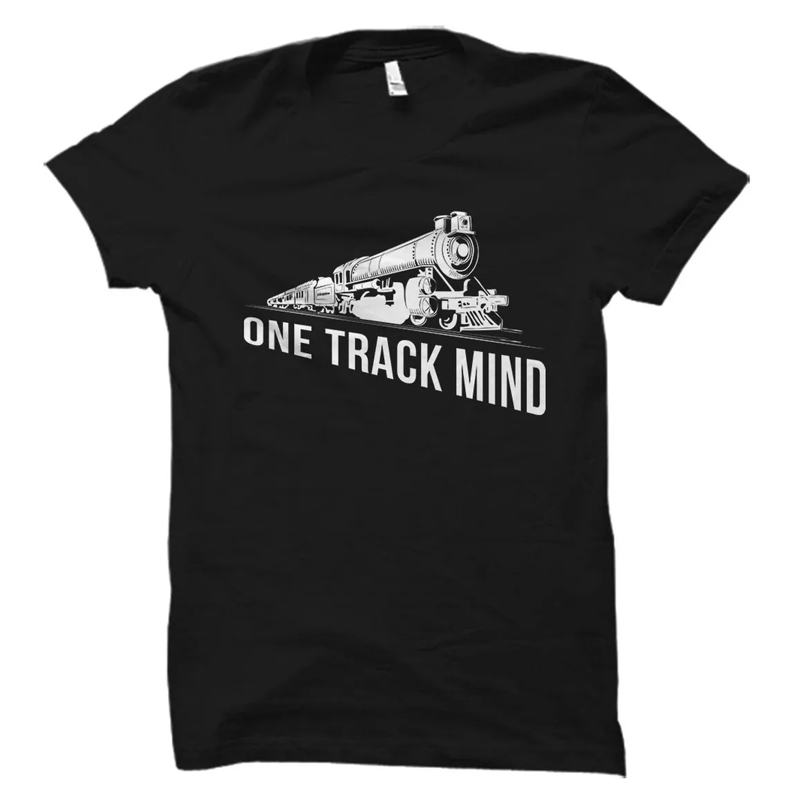 

Рубашка One Track Mind. Поезд рубашка. Поезд в подарок. Футболка с поездом. Футболка унисекс Locomot