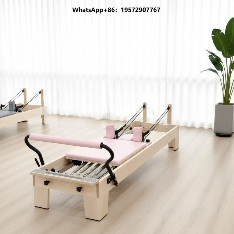 Top-Tier Maple Wood Pilates Reformer Bed for Studio Use and Home Gym Workouts Wholesale Price