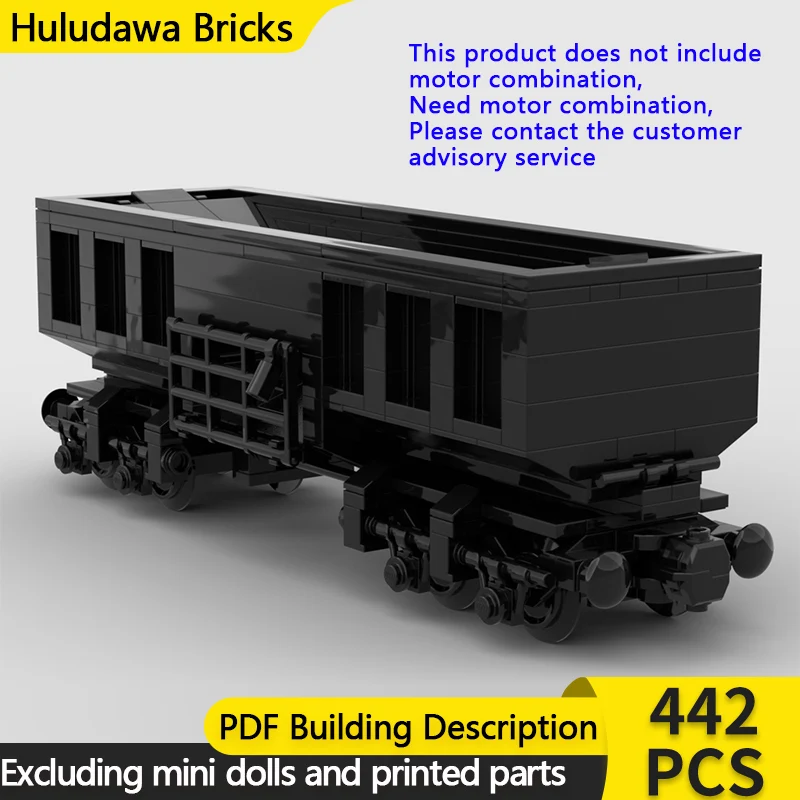 

City Car Model MOC Building Bricks Railway Freight Coal Wagon Modular Technology Gifts Holiday Assemble Children Toys Suit