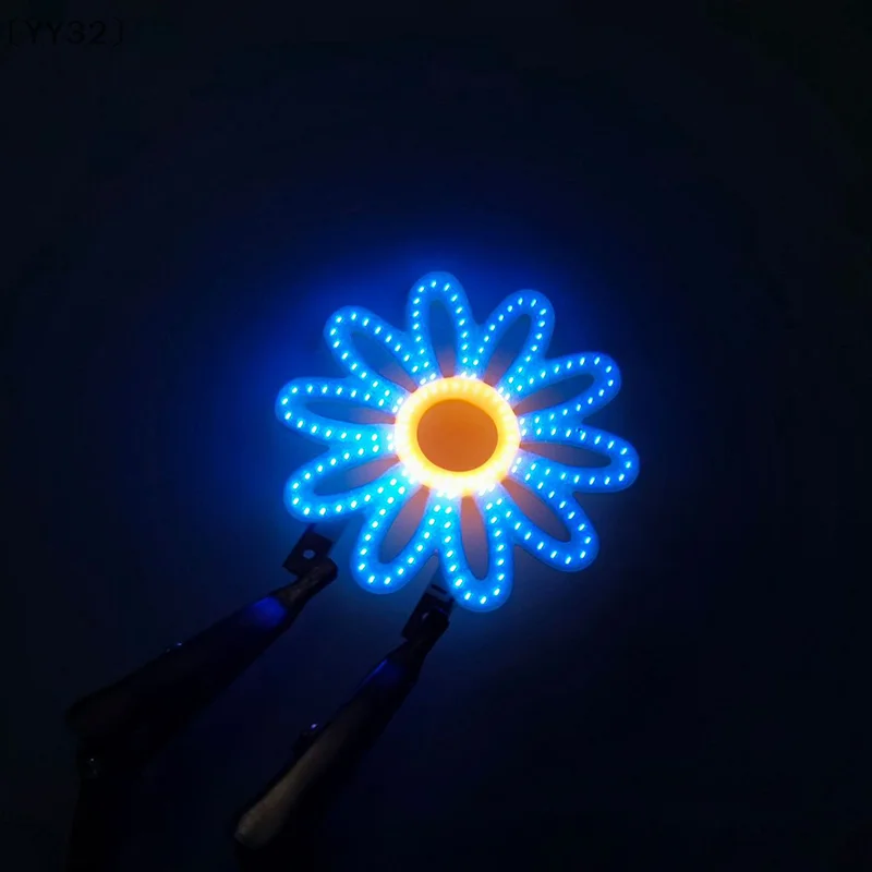 〔YY32〕1Pc DC3V COB Flash Candles LED Filament Letter Diodes Holiday Party Love Letter Rainbow Decoration Light Bulb Accessories