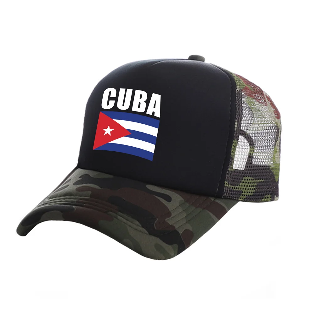 Kuba Trucker Cap Männer Kühlen Kuba Flagge Hut Baseball Kappe Kühlen Sommer Unisex Mesh Net Caps