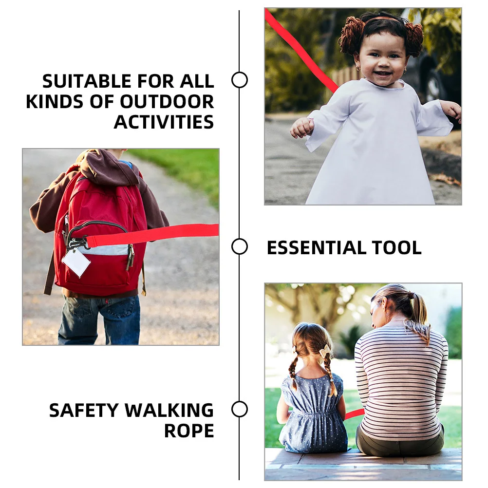 

4 шт., безопасный прогулочный трос, детский поводок для малышей, детский сад, дошкольный детский поводок, съемный анти-потерянный уличный прогулочный трос