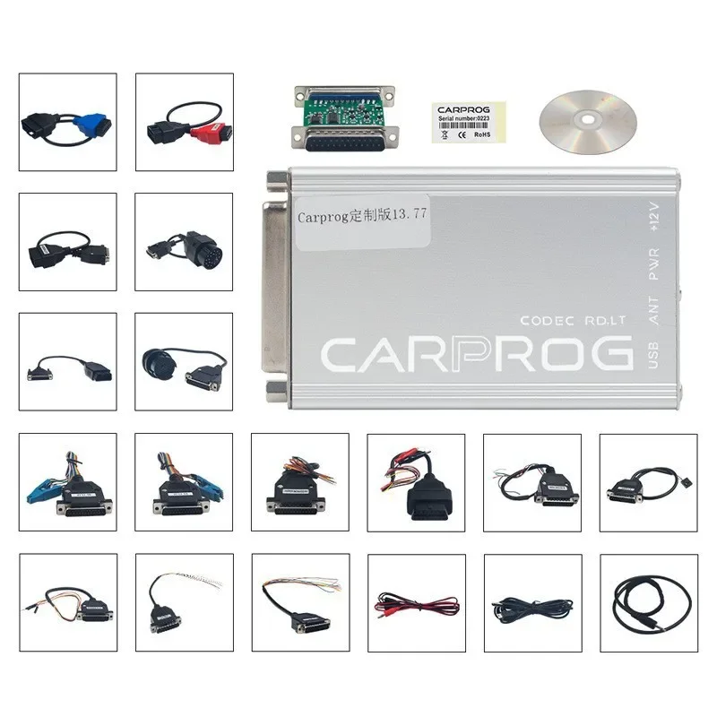 

Carprog 13.77 Automotive ECU Airbag Reset Detection Chip Adjustment Tool Accessories Complete