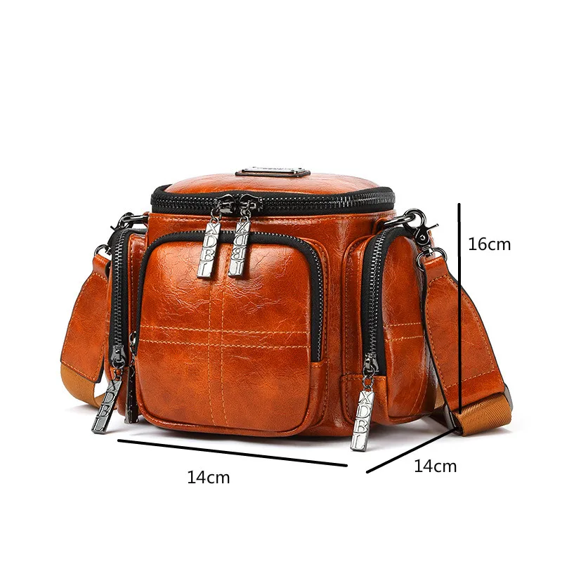 Johnature 2024 New Fashion Women Shoulder Bags Multifunctional Camera Bag Pu Leather Large Capacity Solid Color Crossbody Bags