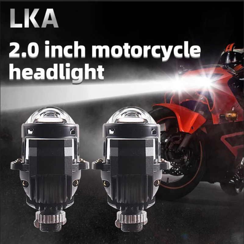 2.0 Inch Hyperboloid Bi LED Projector Lenses For Headlights H7 H4 H1 9005 9006 11100LUX LED Mini Matrix Lights Car Accessories