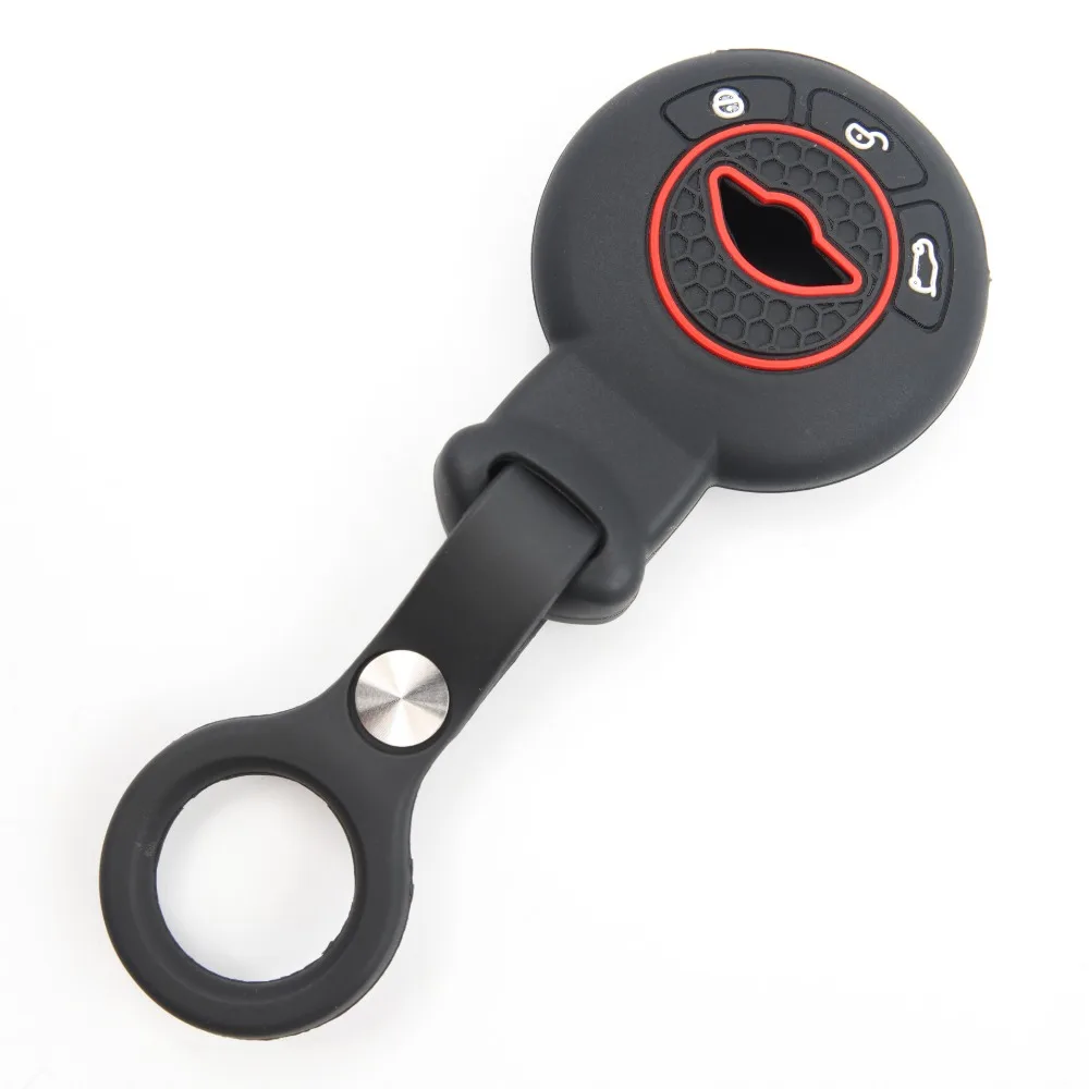 Protective Silicone Key Cover For BMW Mini Cooper Clubman Countryman Paceman Roadster R56 R57 CAS3 with finger holder