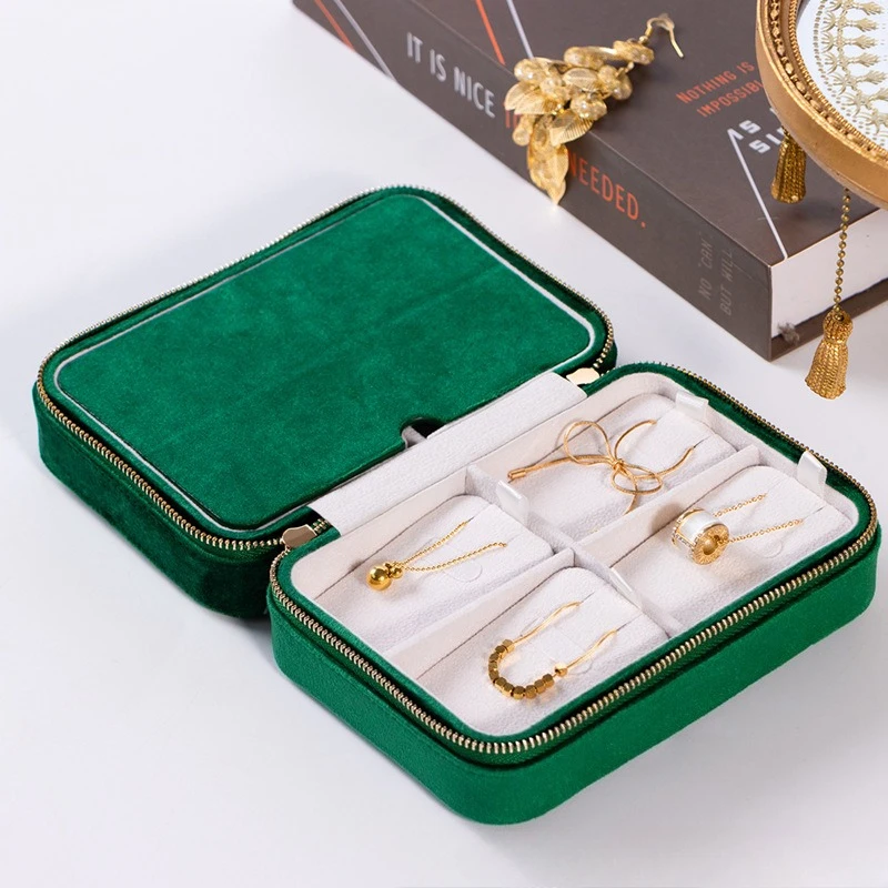 Jewelry Organizer Box for Travel Necklace Earring Pendant Holder Case Anti-Scratch Tangle-Free Compact Bag for Women Girls