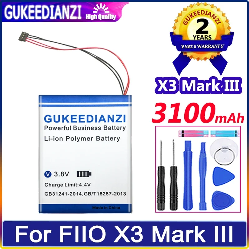 

Аккумулятор GUKEEDIANZI 3100mAh для FIIO X3 Mark III Player Speaker Digital Bateria