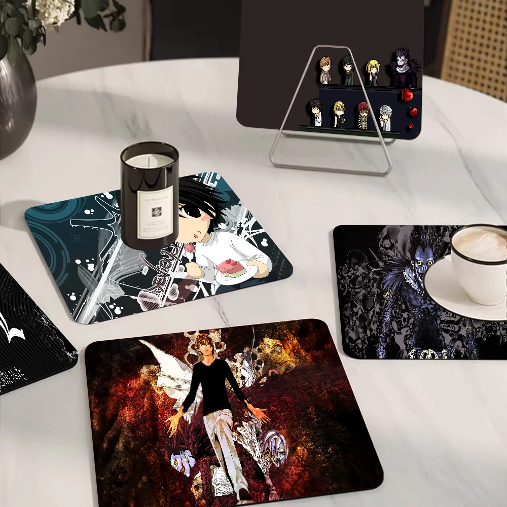 

Anime D-DEATH N-NOTE Absorbent Drain Mat Countertop Dry Mats Printed Coffee Machine Draining Pad Kitchen Table Placemats