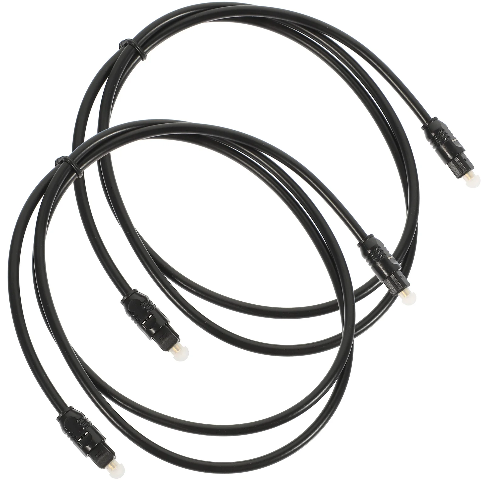 

2pcs Optical Audio Cable 4mm PMMC Fiber Male to Male Digital Cables for DVD Gaming Consoles High Definition Transmission