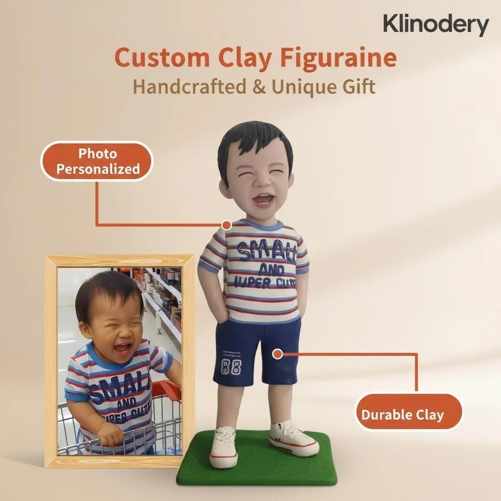 

Figura Personalizada Cuerpo Entero Bobblehead Personalised Clay Figurine Personalized Figurines Wedding Anniversary Gift