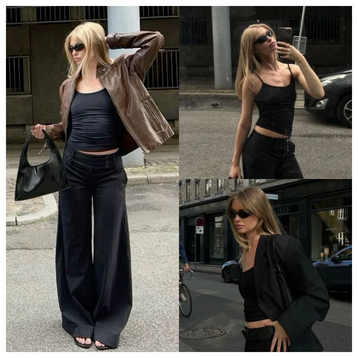 

Tank Black Women's Sexy Camisole Elastic Short Top Casual Style Close-Fitting High Elasticity Sexy Top Inner Wear