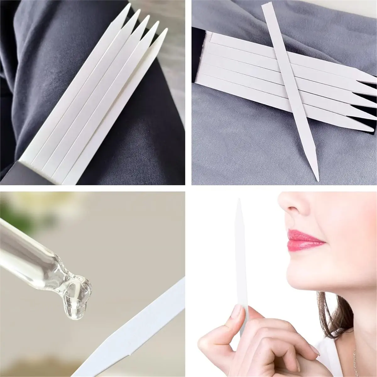 A45I 200PCS Perfume Test Paper Strips Test Strips Essential Scent Test Tester for Testing Oils, Perfumes, Essential Oils