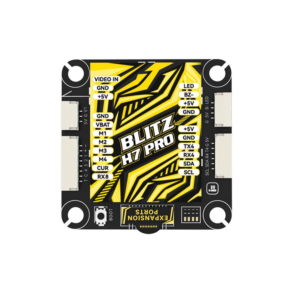 

Контроллер полета iFlight BLITZ H7 Pro ICM42688 STM32H743 4S-12S LIPO 35x35 мм для FPV дрона квадрокоптера