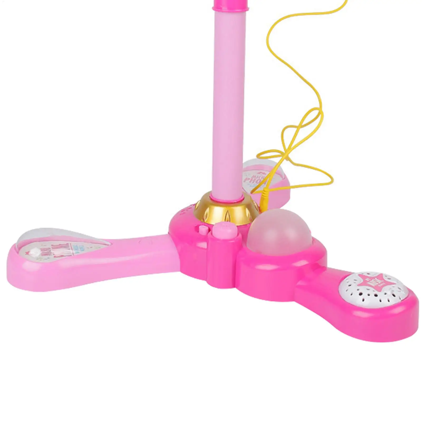 Giocattolo per microfono per bambini Supporto regolabile colorato Giocattoli per canto con microfoni karaoke leggeri Forniture divertenti per ragazzi e ragazze in età prescolare