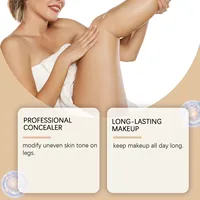 Crème de Maquillage pour les Jambes 100g – Unifie le Teint, Fond de Teint Corporel Imperméable Longue Durée, Correcteur Corporel Couleur Naturelle, Maquillage Frais pour les Jambes 3